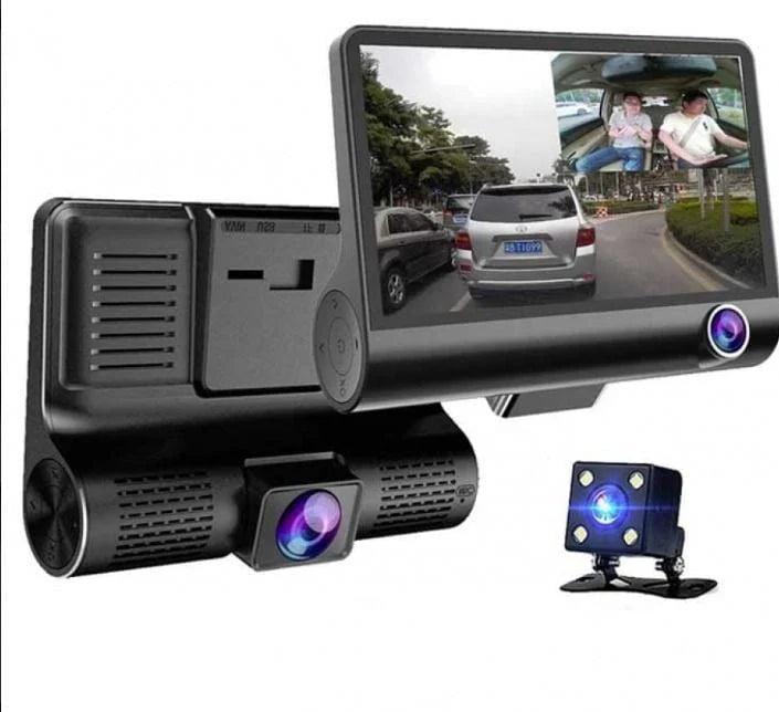 Camera Auto Tripla| Fata/Spate/Interior| 4 inch| Full HD