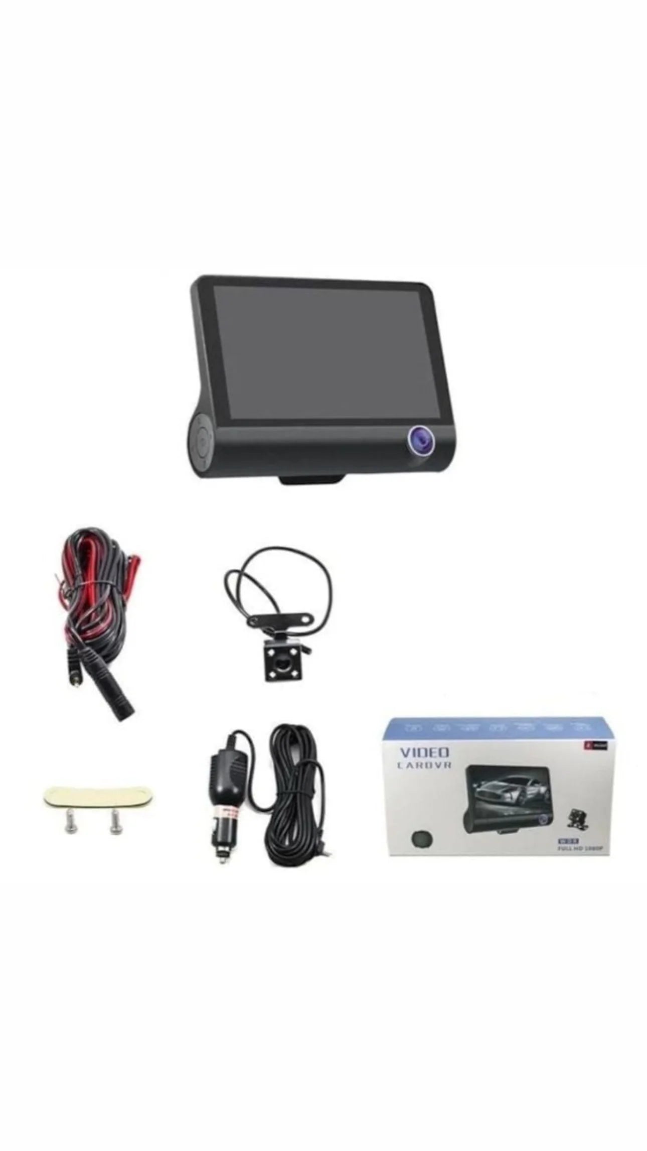 Camera Auto Tripla| Fata/Spate/Interior| 4 inch| Full HD